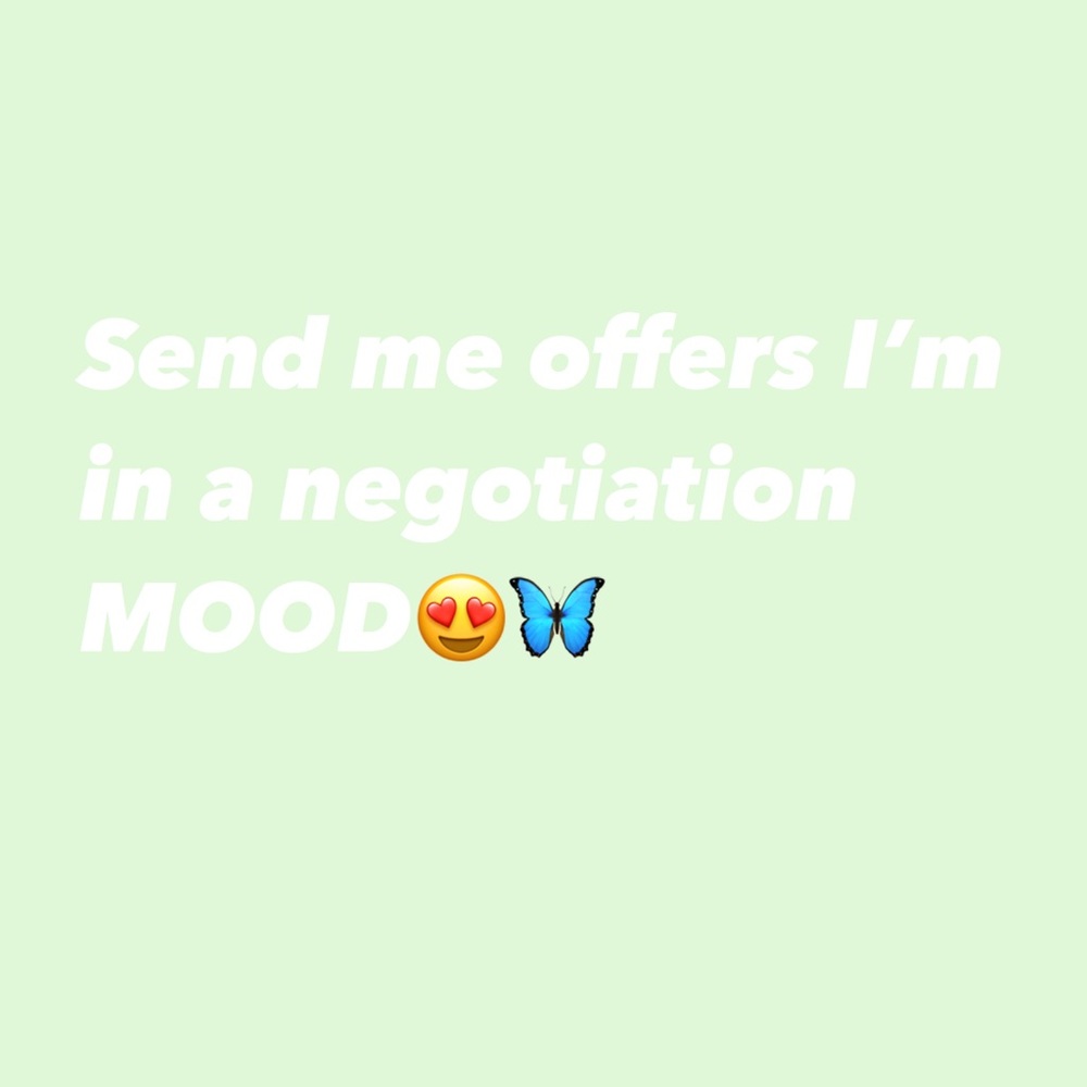 ACCEPTING MOST OFFERS